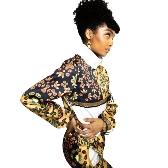 RARE❤️🔥Adidas x YARA SHAHIDI SATIN TRACK JACKET UNISEX Small - Picture 2 of 14